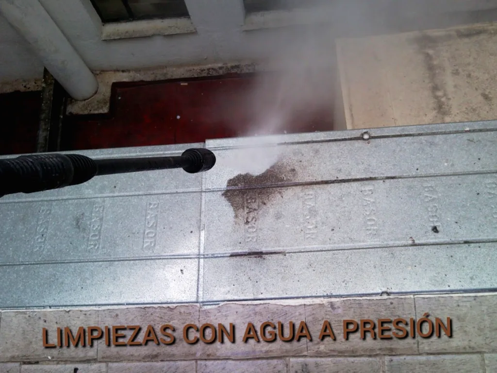 Limpieza con agua a presión