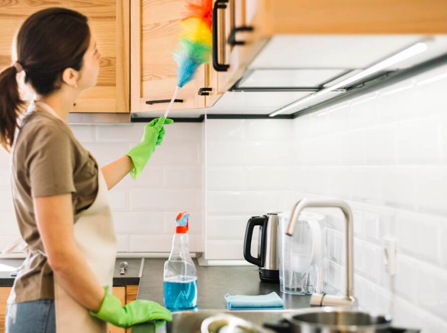 Limpieza profunda de una cocina